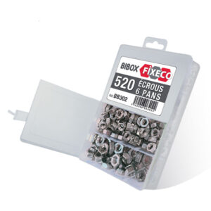 COFFRET 520 ECROUS 6 PANS