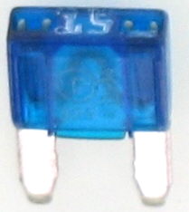 MINI FUSIBLE PLAT 15A (X10)
