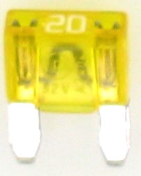 MINI FUSIBLE PLAT 20A (X10)