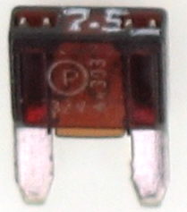 MINI FUSIBLE PLAT 7,5A (X10)