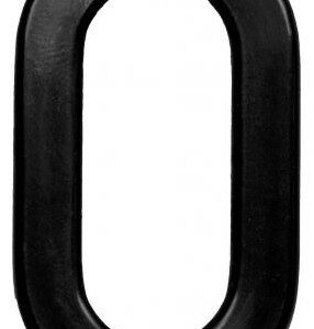 CARACTERE 0/O NOIR 45mm (X10)