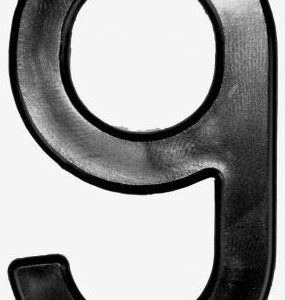 CARACTERE 6/9 NOIR 45mm (X10)
