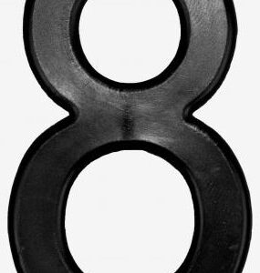 CARACTERE 8 NOIR 45mm (X10)