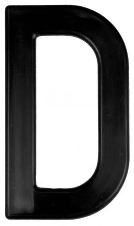 CARACTERE D NOIR 45mm (X10)