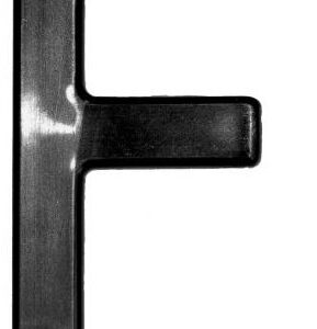 CARACTERE F NOIR 45mm (X10)