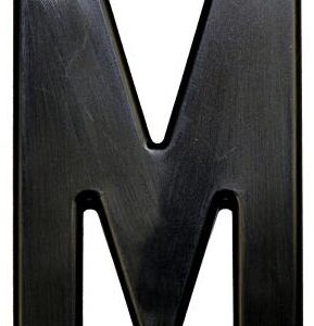 CARACTERE M NOIR 45mm (X10)