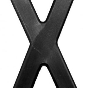 CARACTERE X NOIR 45mm (X10)