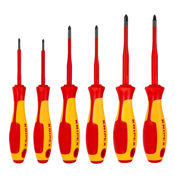 JEU DE 6 TOURNEVIS KNIPEX