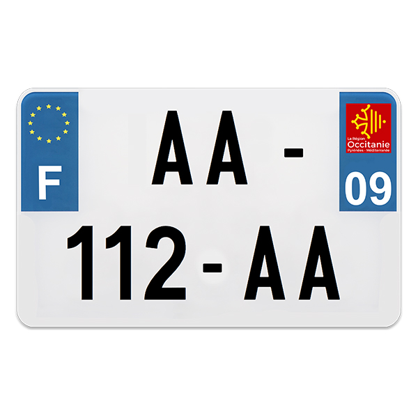 PLAQUE IMMAT MOTO PREPERCE