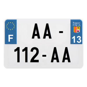 PLAQUE IMMAT MOTO PREPERCE
