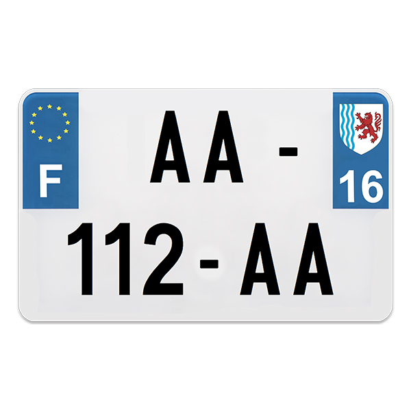 PLAQUE IMMAT MOTO PREPERCE