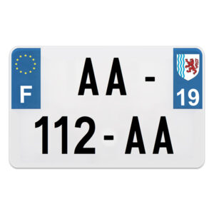 PLAQUE IMMAT MOTO PREPERCE
