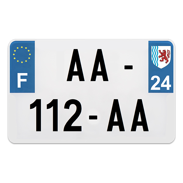 PLAQUE IMMAT MOTO PREPERCE