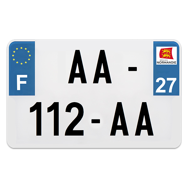 PLAQUE IMMAT MOTO PREPERCE