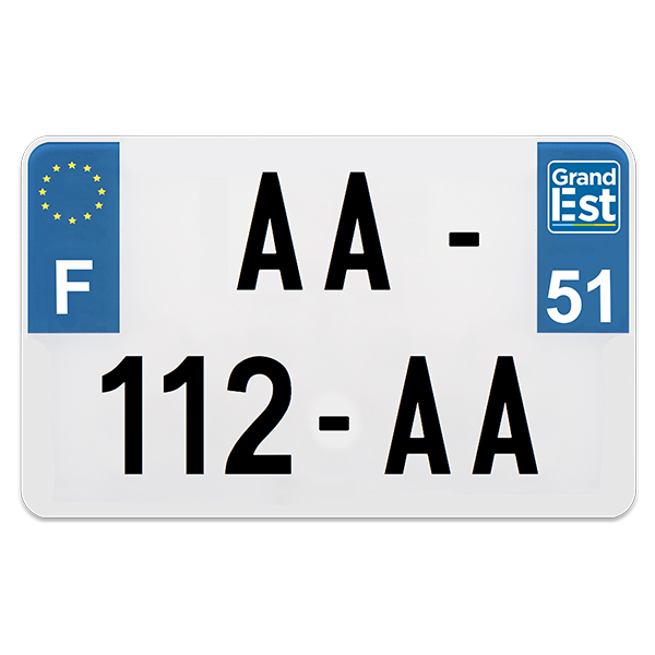 PLAQUE IMMAT MOTO PREPERCE