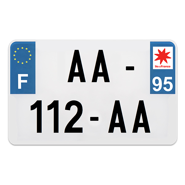 PLAQUE IMMAT MOTO PREPERCE