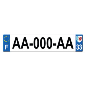 PLAQUE ALU IMM-125 DEPT 33