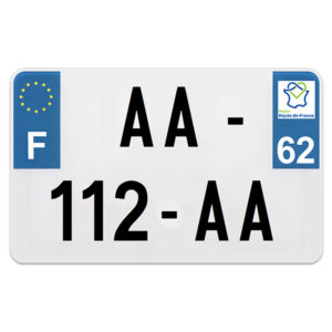 PLAQUE ALU IMM-125 DEPT 62