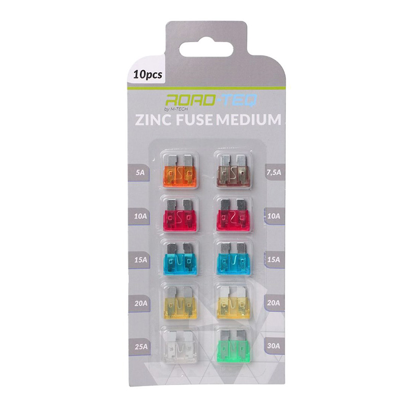 LOT DE 10 FUSIBLE MOYEN PLAT
