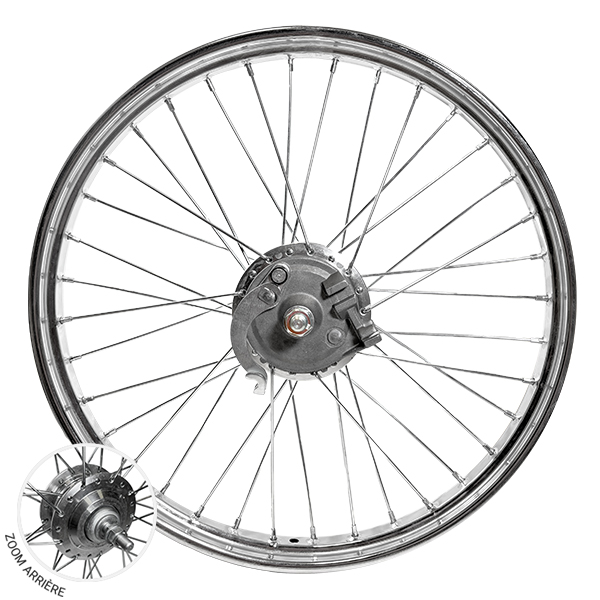 ROUE AVANT 1.5X17" A RAYON