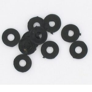 LOT DE 10 RONDELLE NYLON NOIRE