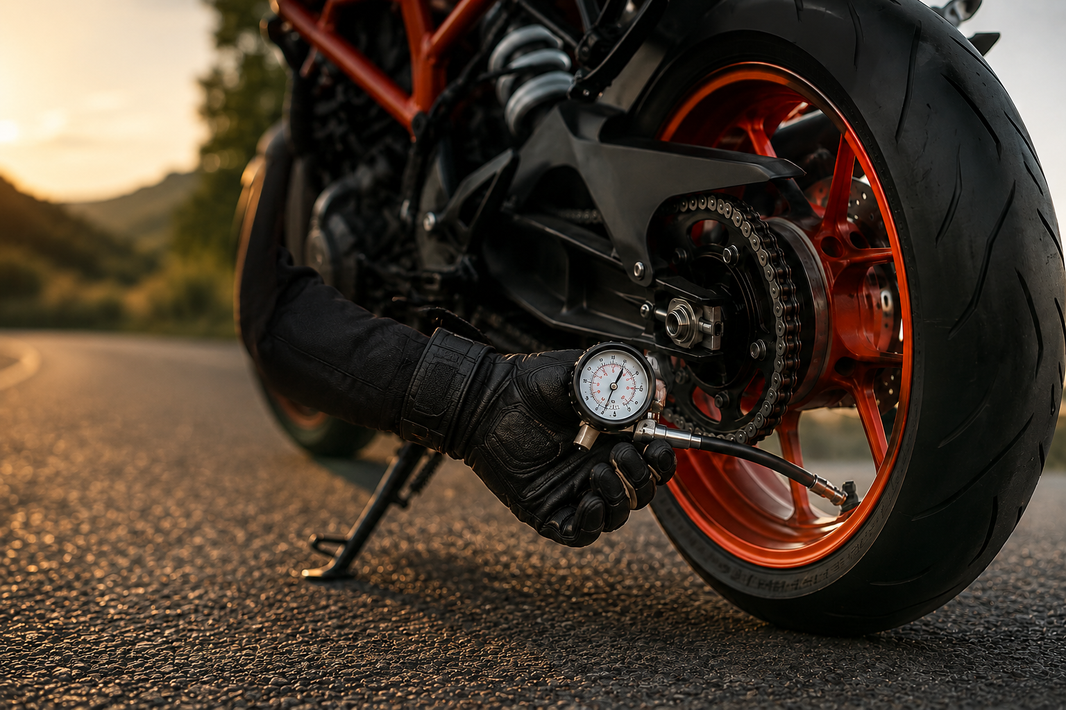 Régler la pression de pneus moto - tuto en 4 minutes chrono