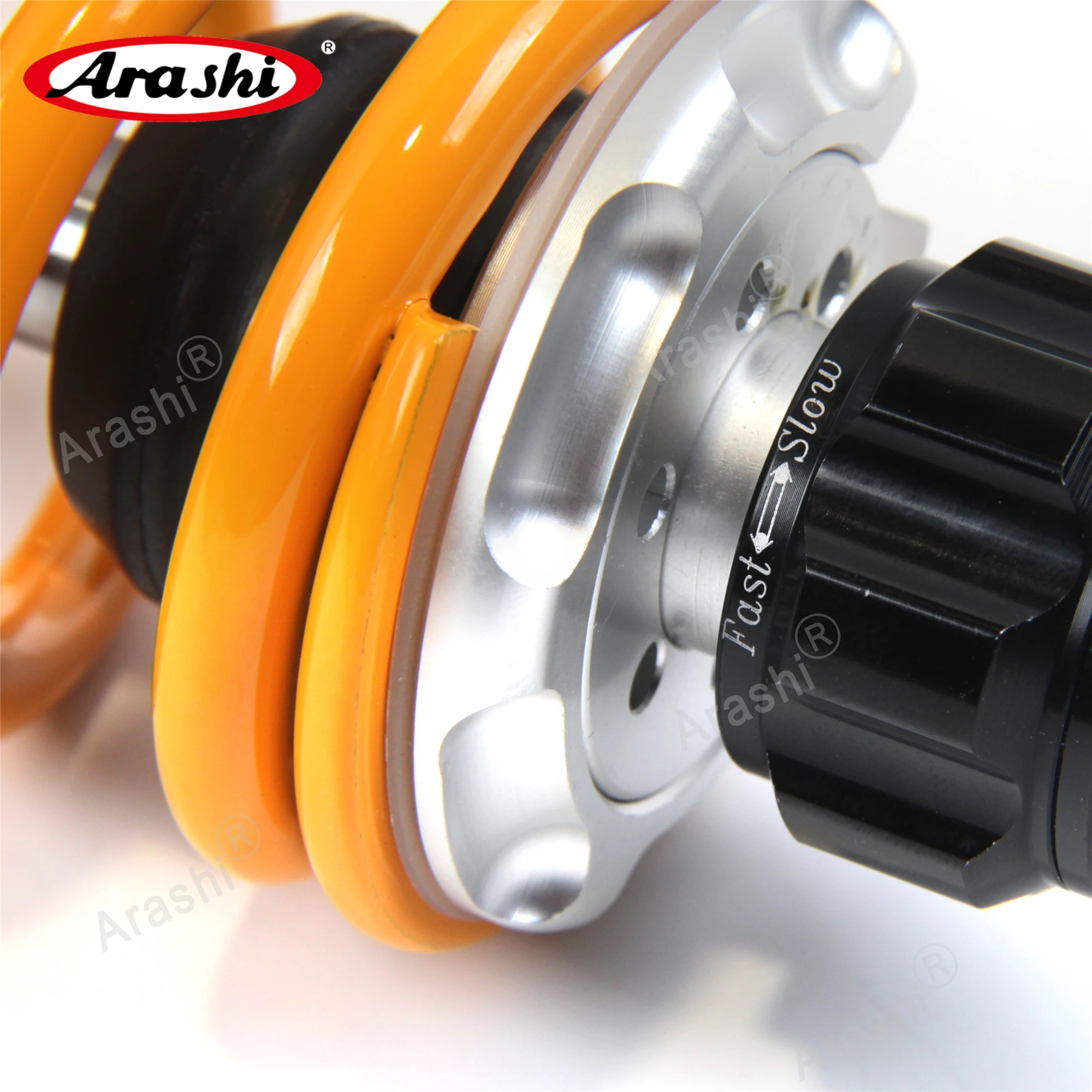 Amortisseur arrière Arashi à azote 330mm universel pour motos de route et vintage pack de deux – Image 5
