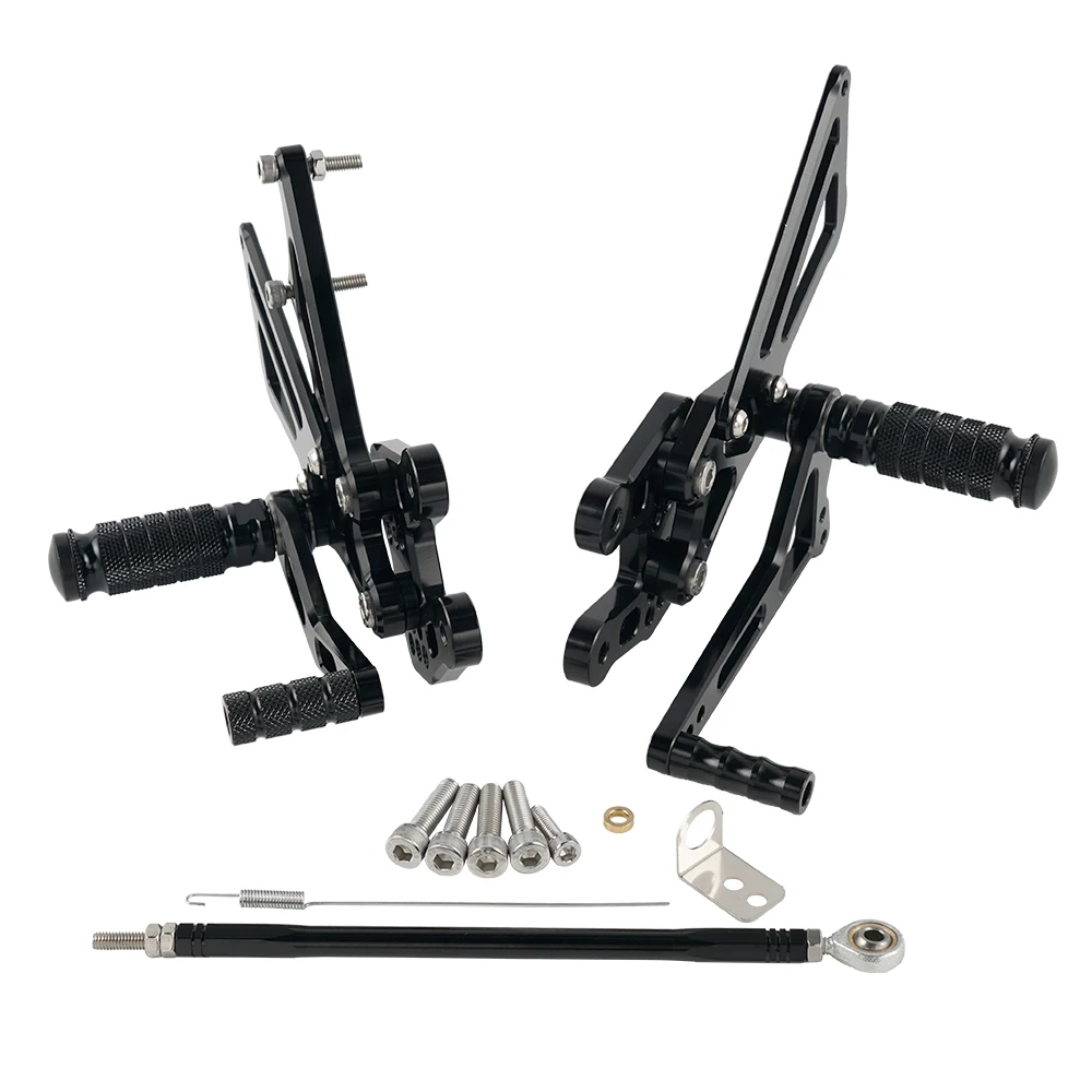 Repose-pieds réglables pour Suzuki GSXR1000 K7 K8 2007-2008 - Noir – Image 3
