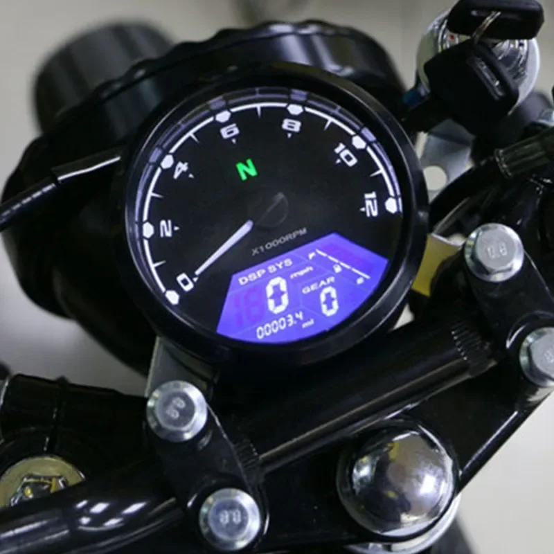 Compteur kilométrique numérique LCD multifonction pour moto — Honda, Yamaha, Suzuki, Kawasaki – Image 2