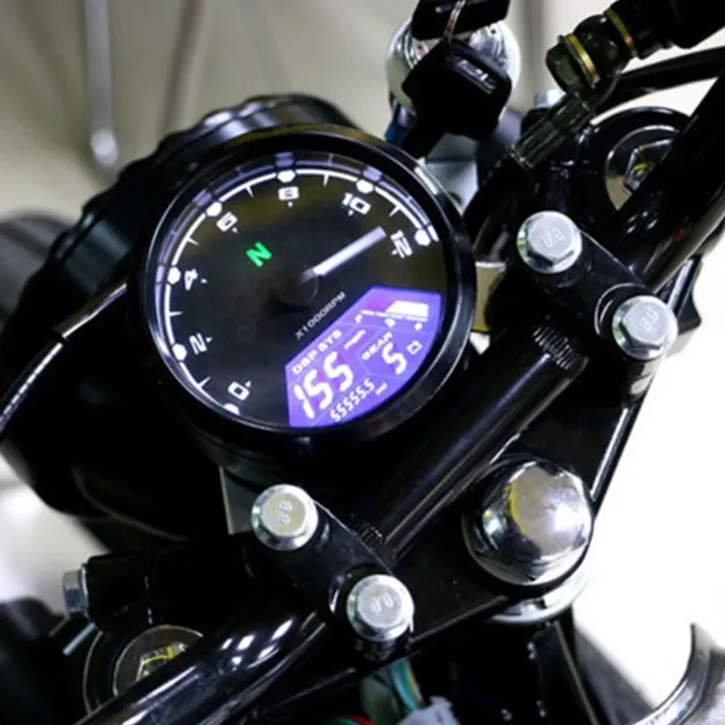 Compteur kilométrique numérique LCD multifonction pour moto — Honda, Yamaha, Suzuki, Kawasaki